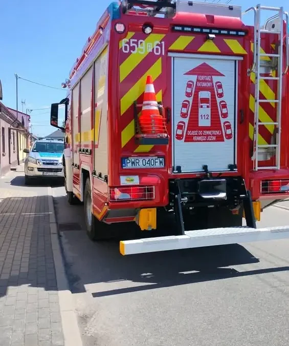 Fałszywy alarm pożarowy w Pyzdrach – strażacy interweniowali na ul. Miłosławskiej