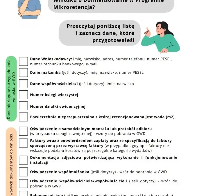 Rusza nabór w programie Mikroretencja – sprawdź, jak przygotować wniosek