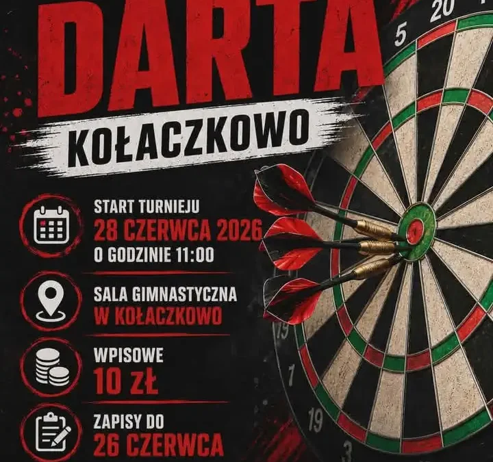 Turniej darta w Kołaczkowie – w niedzielę emocje i bony towarowe