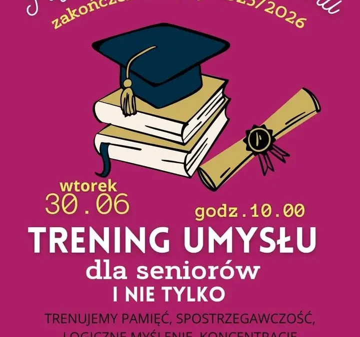 Ostatni w tym roku Trening Umysłu dla Seniorów w bibliotece w Pyzdrach