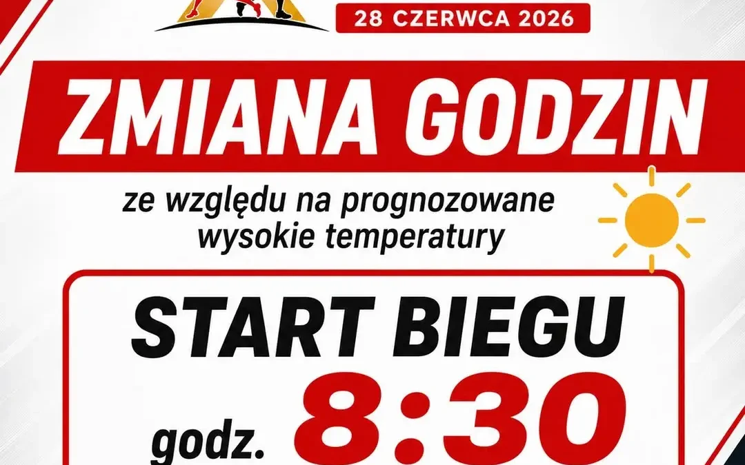 X Nekielski Bieg do Lata – zmiana godzin startu z powodu upałów