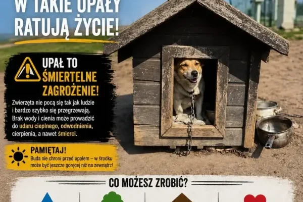 Upały zagrażają zwierzętom – jak pomóc?