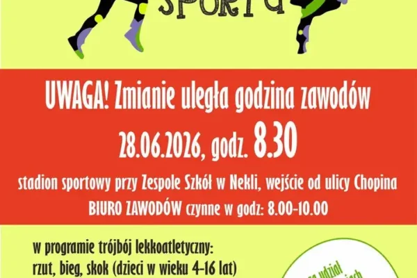 Upały zmieniają harmonogram Powiatowej Strefy Sportu w Nekli