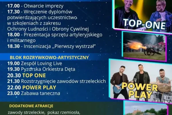 Wystrzałowe Pyzdry 2026: Militarna uczta i muzyczne gwiazdy na stadionie