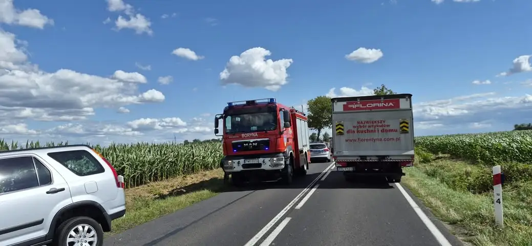 Kolizja drogowa w Kołaczkowie – interwencja służb