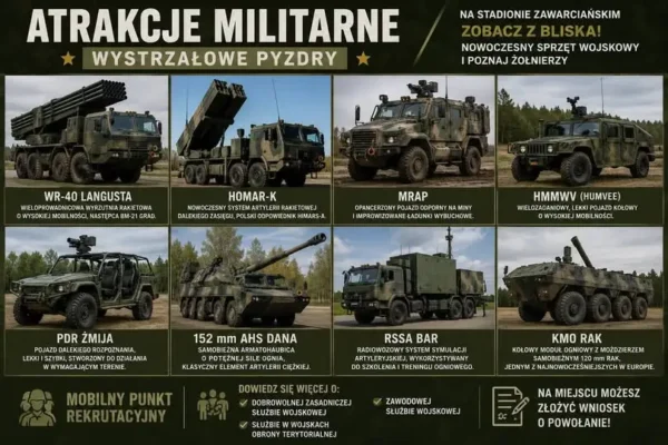 Wystrzałowe Pyzdry 2026: Piknik militarny z nowoczesnym sprzętem wojskowym