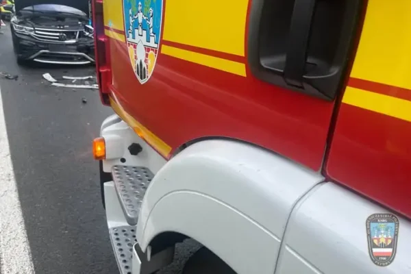 Zderzenie pojazdów w Walga – interweniowali strażacy z Wrześni i Pyzdr