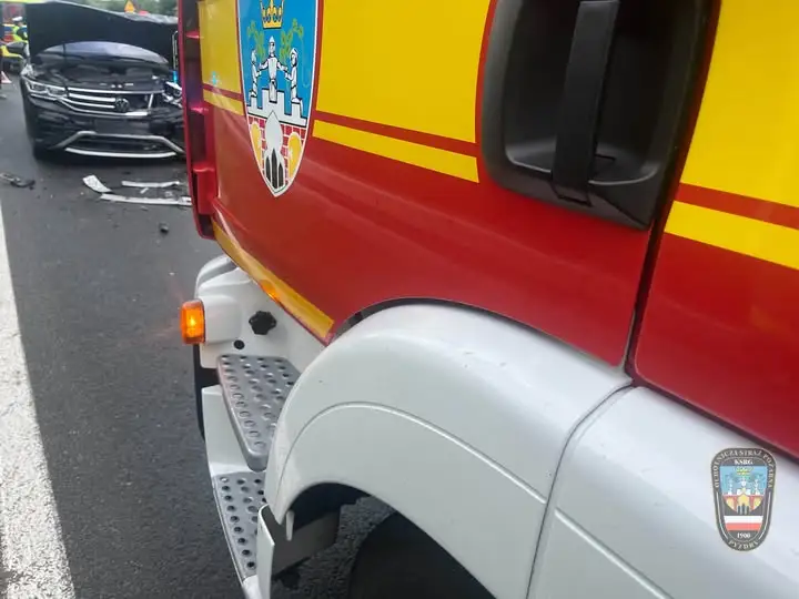 Zderzenie pojazdów w Walga – interweniowali strażacy z Wrześni i Pyzdr