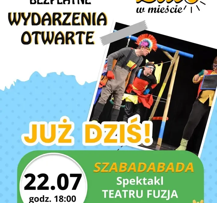Teatr Fuzja z „Szabadabada” na skateparku w Nekli – bezpłatne widowisko dla dzieci