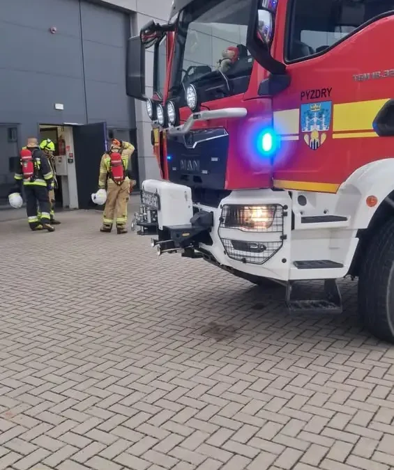 Alarm pożarowy w Pyzdrach – interwencja straży przy ul. Wrzesińskiej