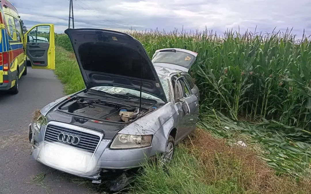 Wypadek w Łagiewkach – interwencja służb ratunkowych