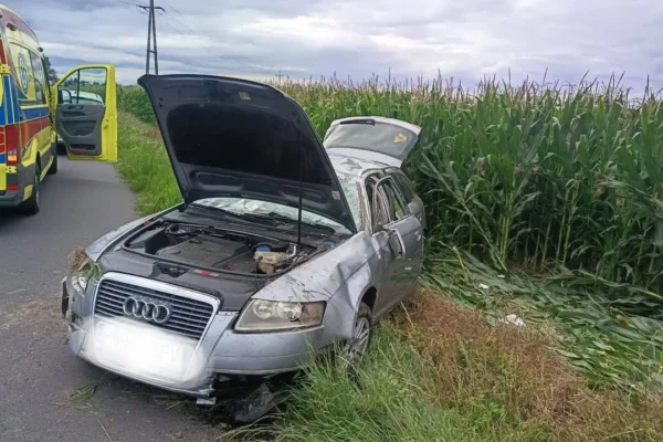 Wypadek w Łagiewkach – interwencja służb ratunkowych