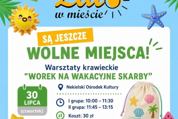 Warsztaty krawieckie dla dzieci w Nekli – uszyj worek na wakacyjne skarby