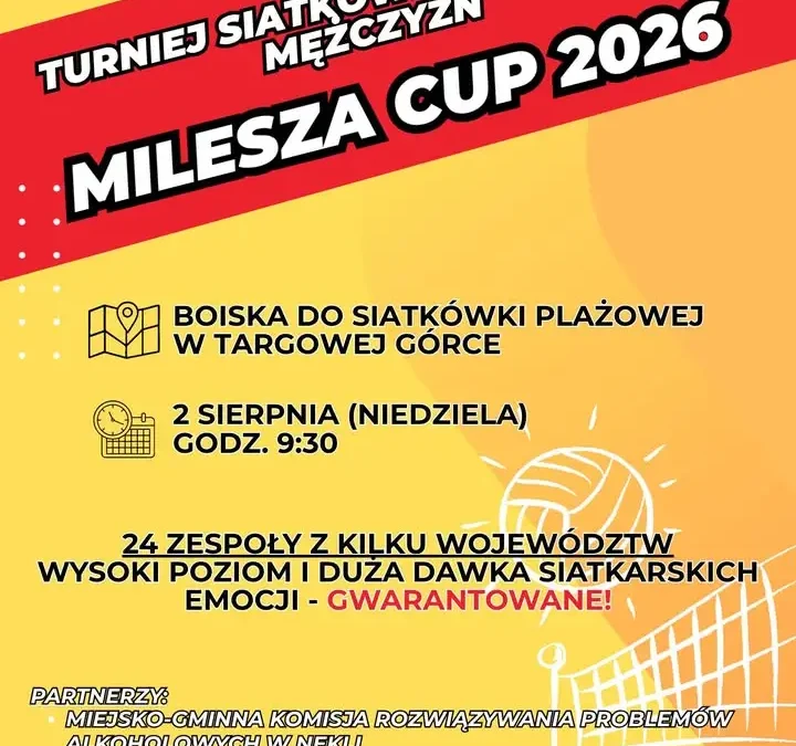 Milesza Cup 2026 – turniej siatkówki plażowej w Targowej Górce