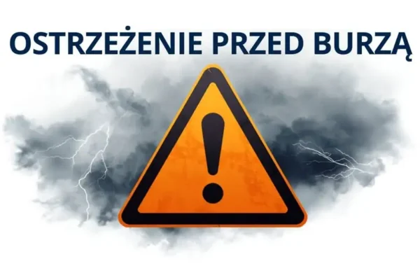 Ostrzeżenie przed burzami dla powiatu wrzesińskiego – noc z piątku na sobotę