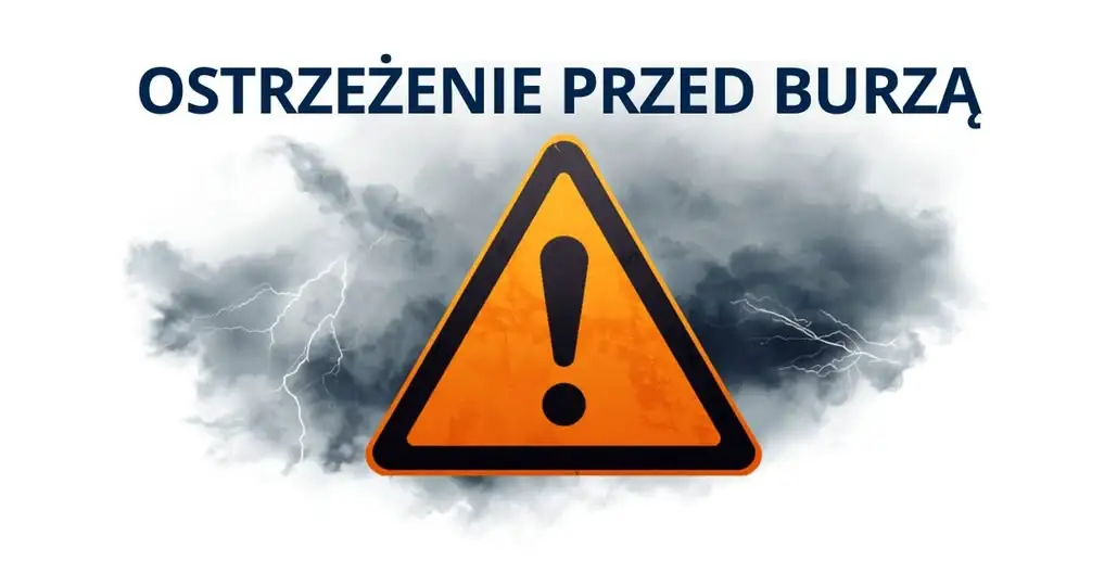 Ostrzeżenie przed burzami dla powiatu wrzesińskiego – noc z piątku na sobotę