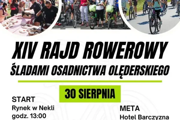 Ruszą zapisy na XIV Rajd Rowerowy Śladami Osadnictwa Olęderskiego w Nekli