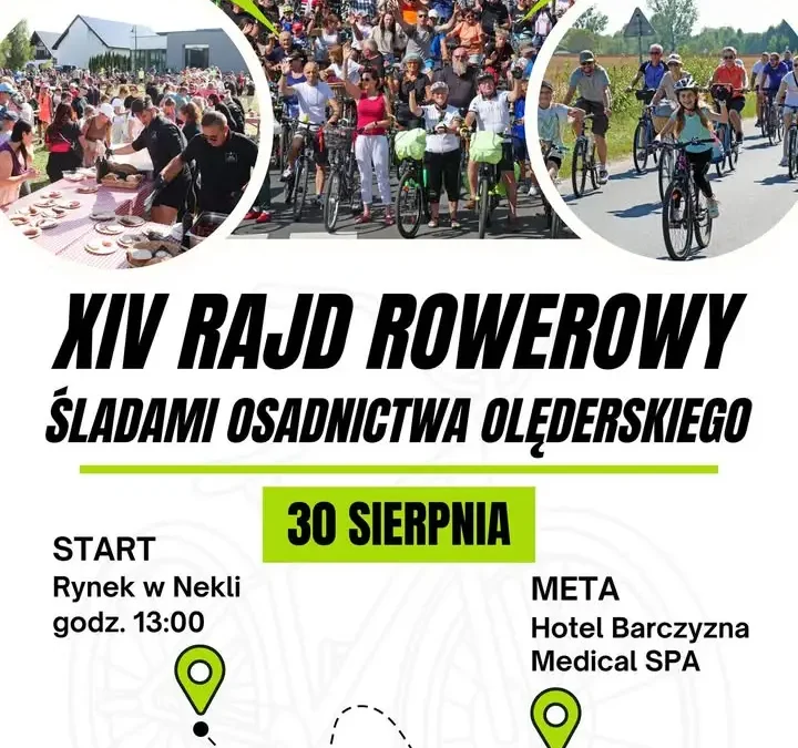 Ruszą zapisy na XIV Rajd Rowerowy Śladami Osadnictwa Olęderskiego w Nekli