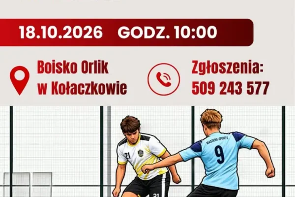 Turniej piłki nożnej na Orliku w Kołaczkowie – trwają zapisy drużyn