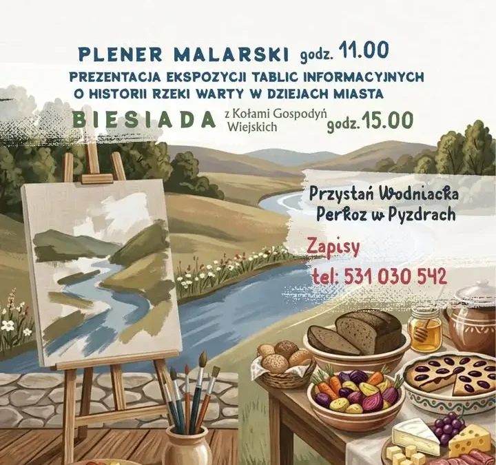 Plener malarski i biesiada dla seniorów w Pyzdrach – 25 września