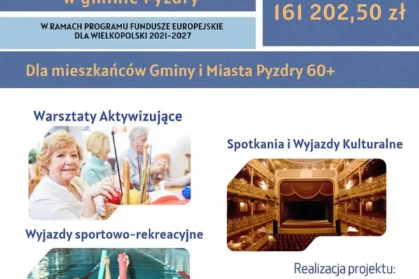 Gmina Pyzdry pozyskała unijne środki na aktywizację seniorów