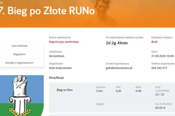 7. Bieg po Złote Runo w Gorazdowie z rekordową liczbą 100 uczestników