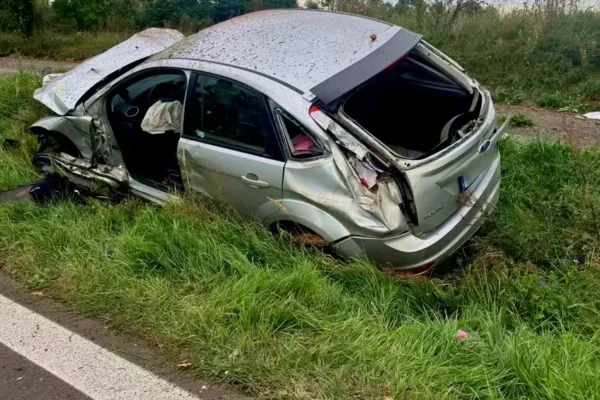 Trzy interwencje strażaków z OSP Nekla: pożar, niewybuch i wypadek na DK92