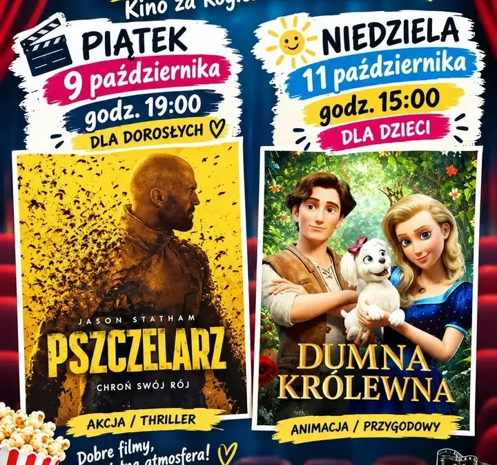 Weekend w kinie w Kołaczkowie: thriller i animacja dla całej rodziny