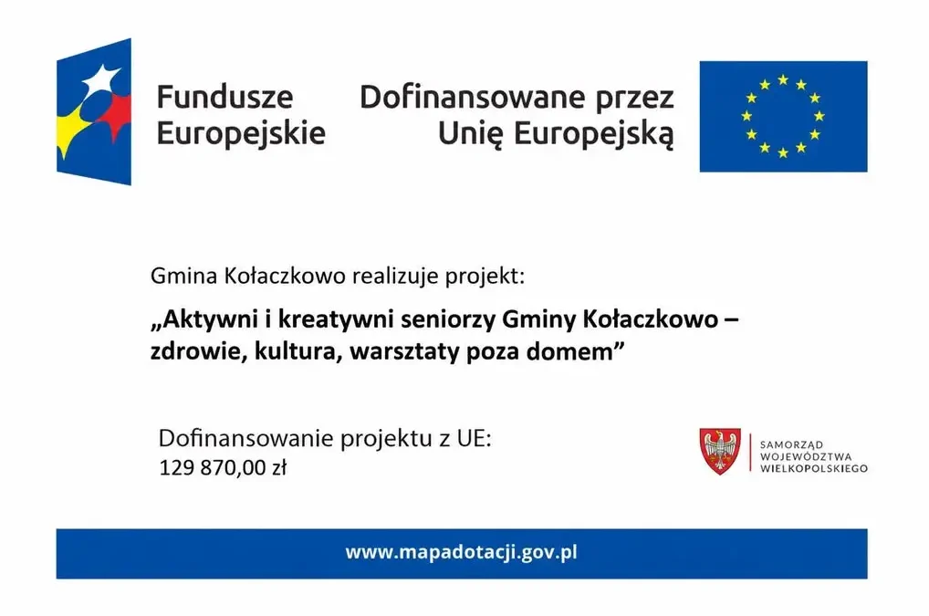 Gmina Kołaczkowo stawia na seniorów. Rusza projekt „Aktywni i kreatywni”