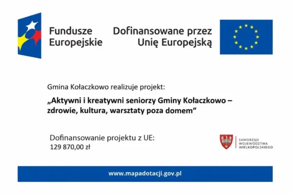 Gmina Kołaczkowo stawia na seniorów. Rusza projekt „Aktywni i kreatywni”