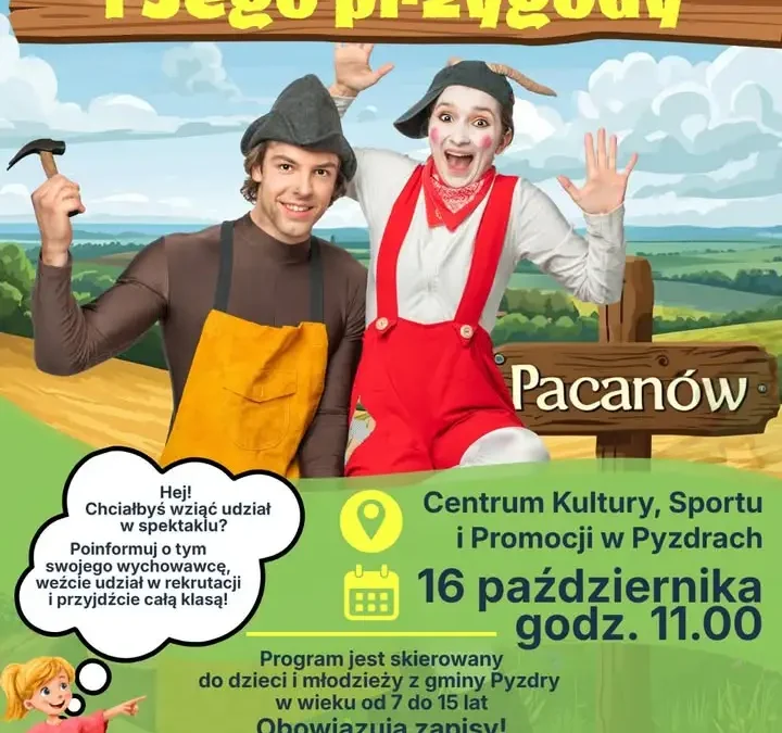 Koziołek Matołek zawita do Pyzdr – bezpłatne przedstawienie dla dzieci