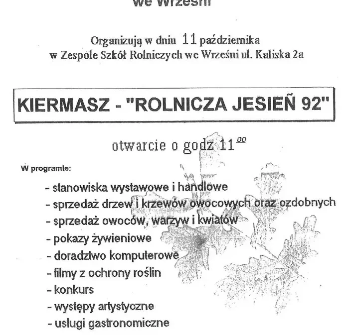 35. Targi Rolnicza Jesień we Wrześni – historia i tegoroczna edycja
