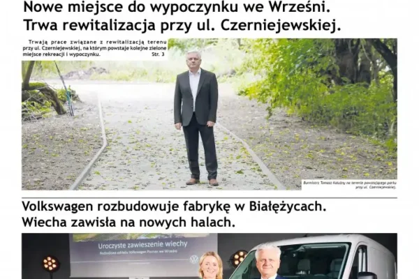 Wieści z Ratusza nr 39: rewitalizacja, rozbudowa fabryki Volkswagena i sesja Rady Miejskiej